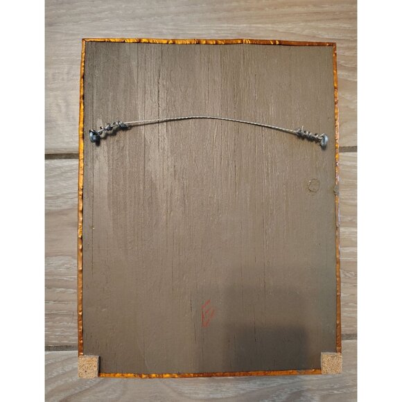 Mixed Media Steampink Mirror Wall Art, Coins, Beads, Pottery Copper Nailed Trim - Picture 10 of 10